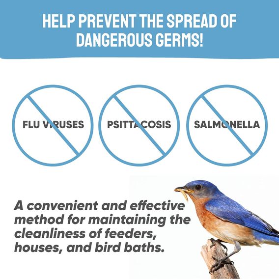 Happy Beaks - Bird Feeder & Bath Cleaner with Sanitiser